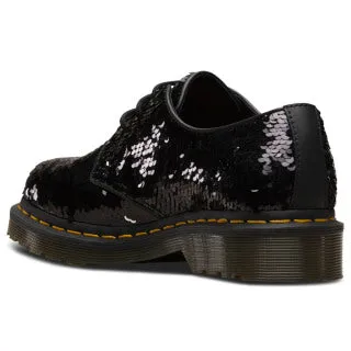 1461 Pascal Sequin Black Silver Shift Sequins Hydro Oxford Shoes