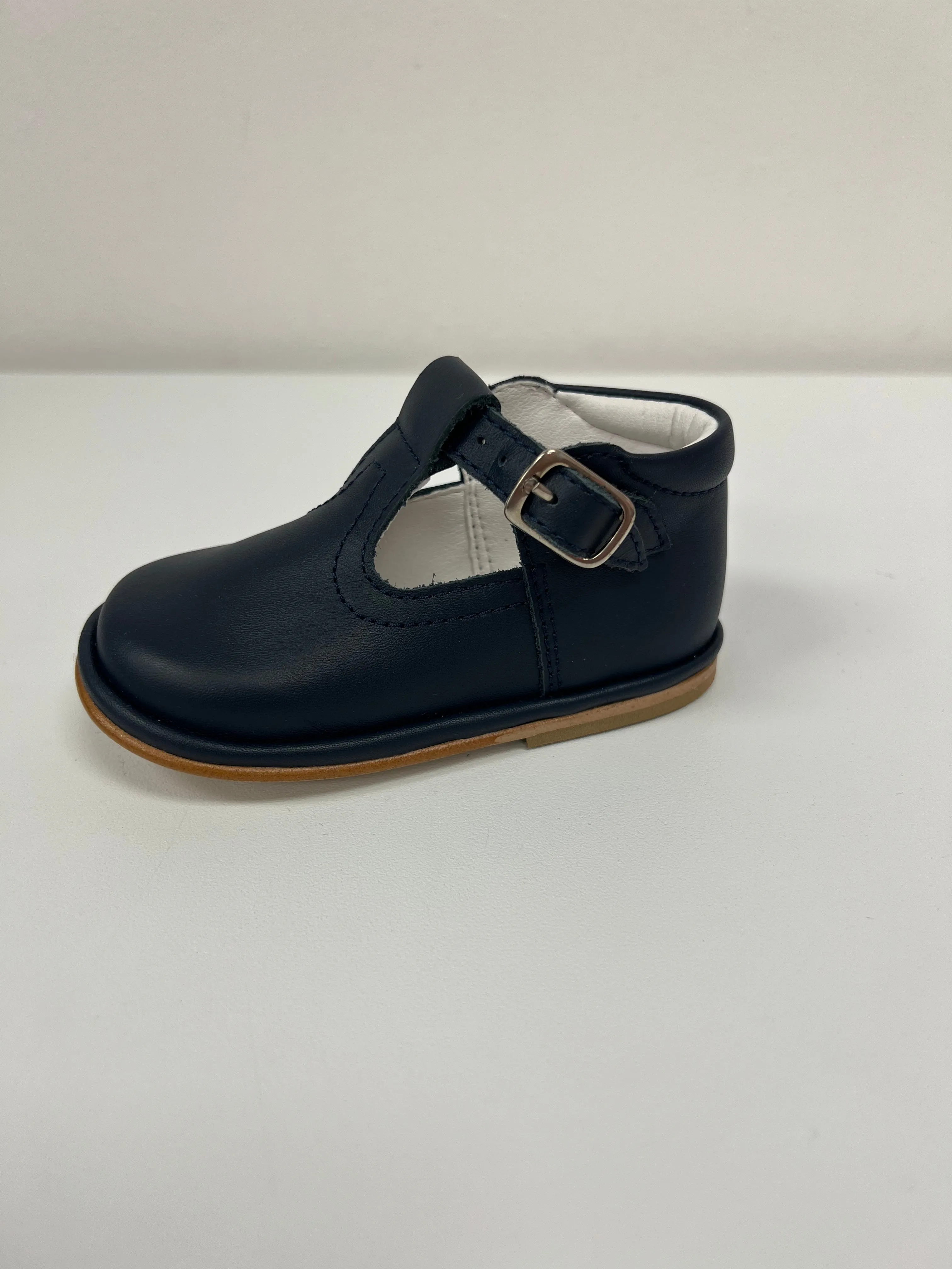 2112 Oren Navy Leather T-Bar