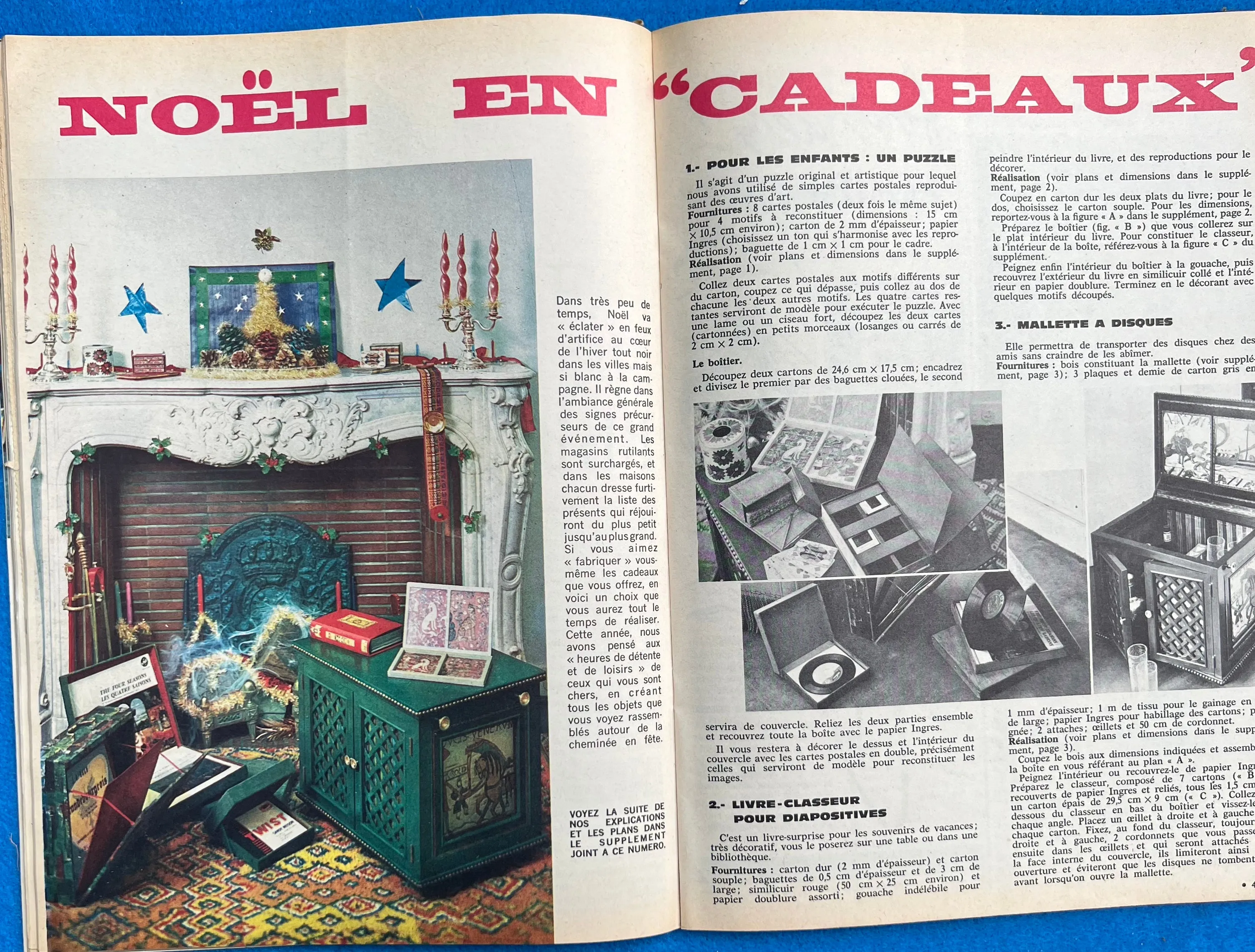 2nd December 1962 of French L'Echo de la Mode incl Pattern for Girls Dress