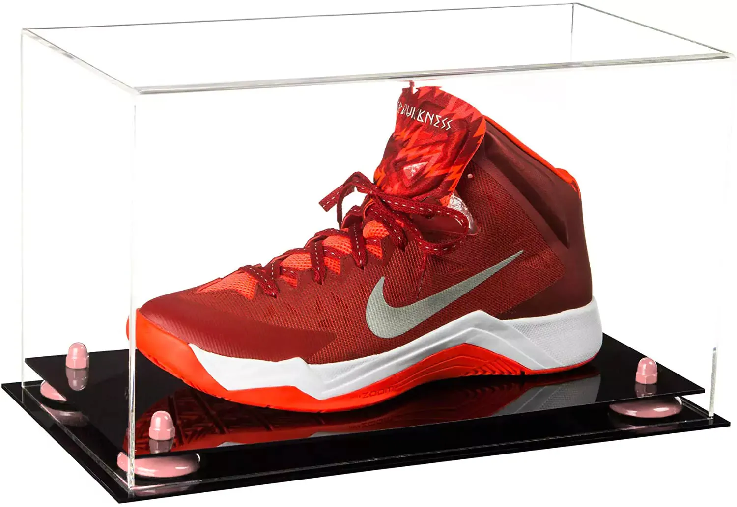 Acrylic Large Single Shoe Display Case for Basketball Shoe, Soccer, Football Cleat - 15x8x9 Clear (V11/A013)