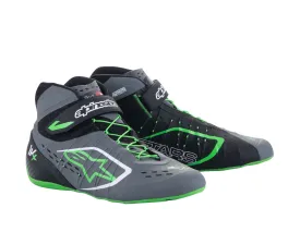 ALPINESTARS 2712123_1116_2,5 Karting shoes TECH-1 KX V2, black/dark grey/green fluo, Size 34