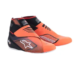 ALPINESTARS 2713023_156_3,5 Karting shoes TECH-1 KZ V2, black/orange fluo, Size 35