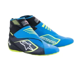 ALPINESTARS 2713023_1795_2,5 Karting shoes TECH-1 KZ V2, black/enamel blue/yellow fluo, Size 34