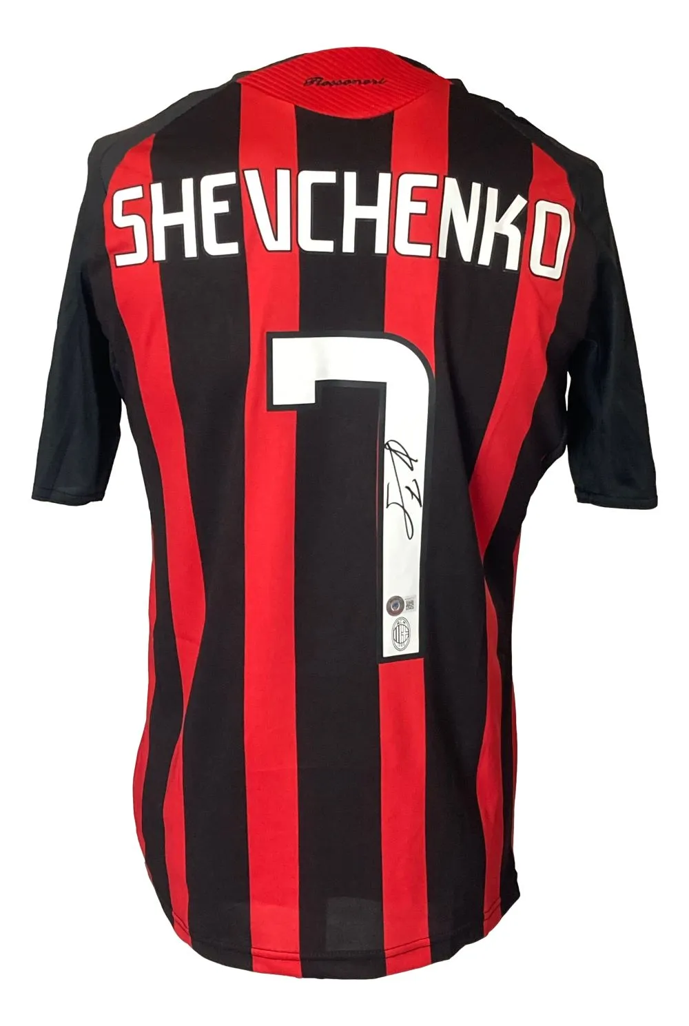 Andriy Shevchenko Signed AC Milan Adidas Soccer Jersey BAS