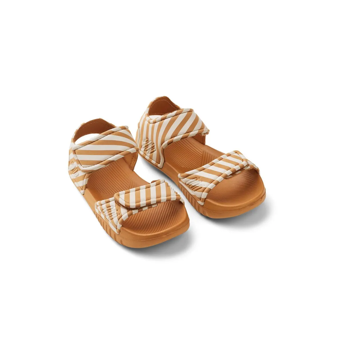 Blumer Sandals - Stripe: Mustard/Creme de la creme