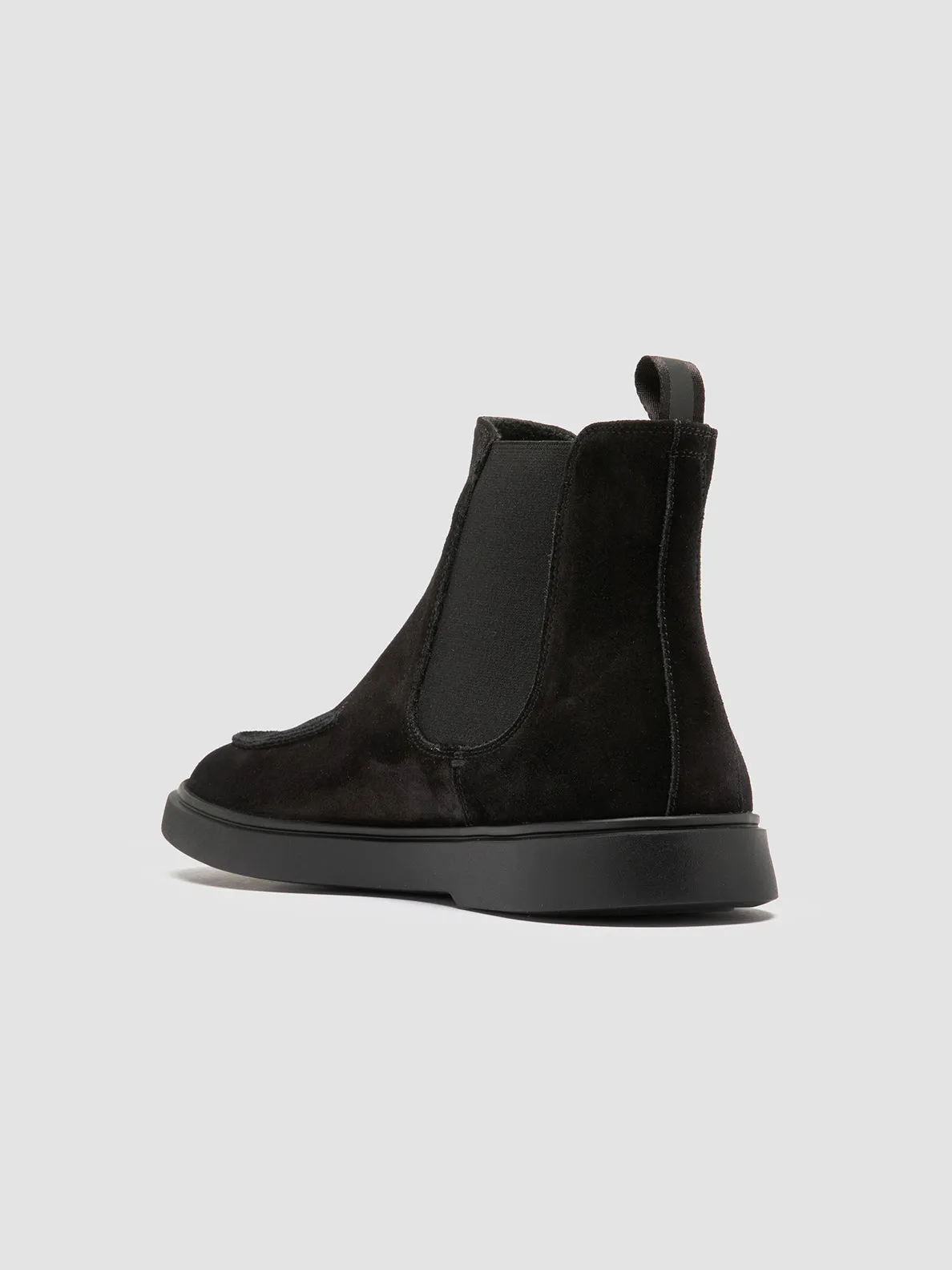 BONES 011 - Black Suede Chelsea Boots