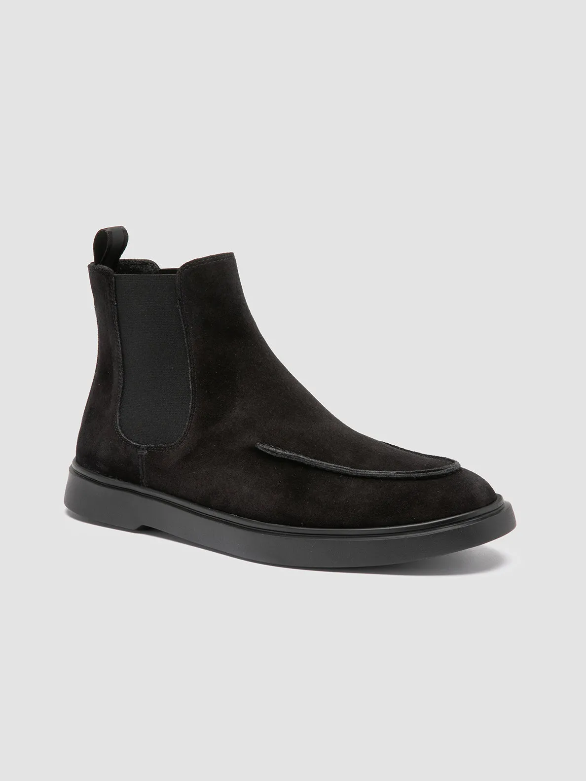 BONES 011 - Black Suede Chelsea Boots