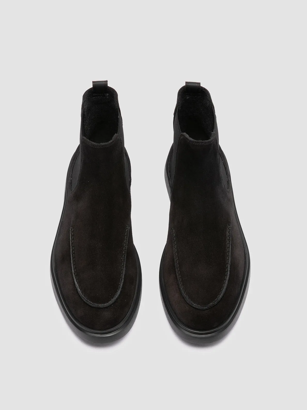 BONES 011 - Black Suede Chelsea Boots