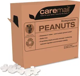 Caremail Biodegradable Peanuts' 3 Cubic Feet