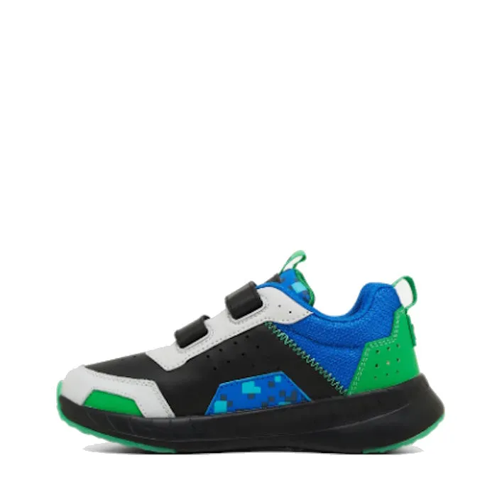 Clarks Hendy Charcoal/Blue/Green Minecraft Trainer Shoes