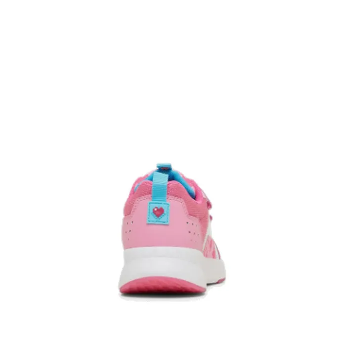 Clarks Hendy Pink/White Minecraft Trainer Shoes