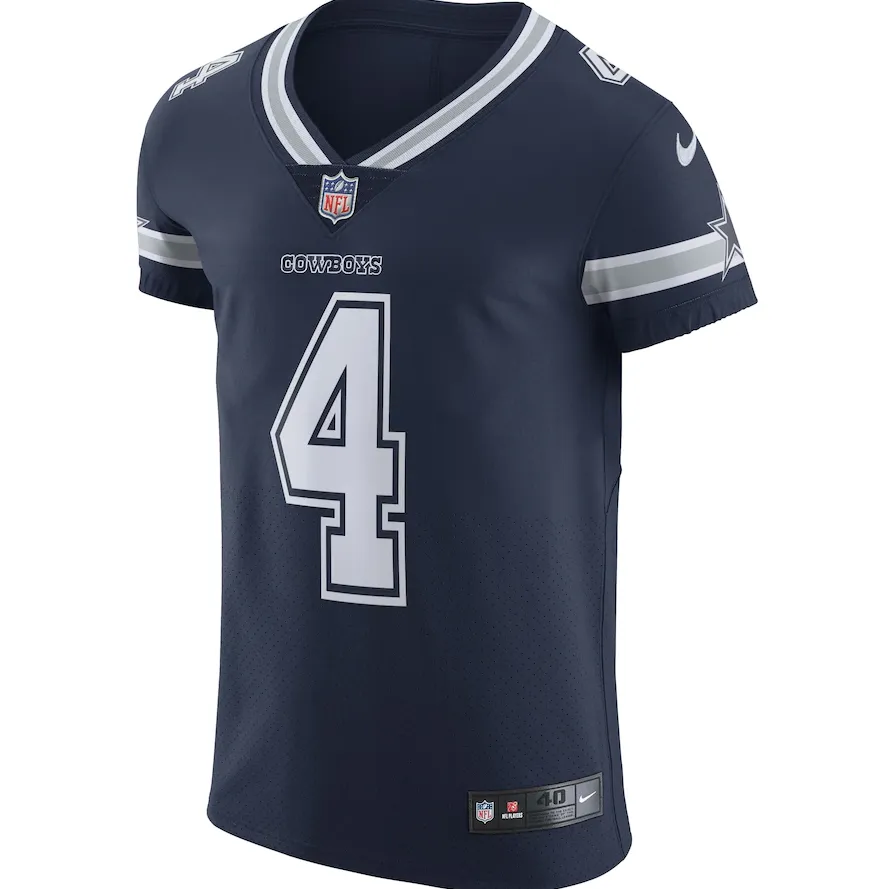 Dallas Cowboys Men's Dak Prescott Elite Jersey - Navy ***