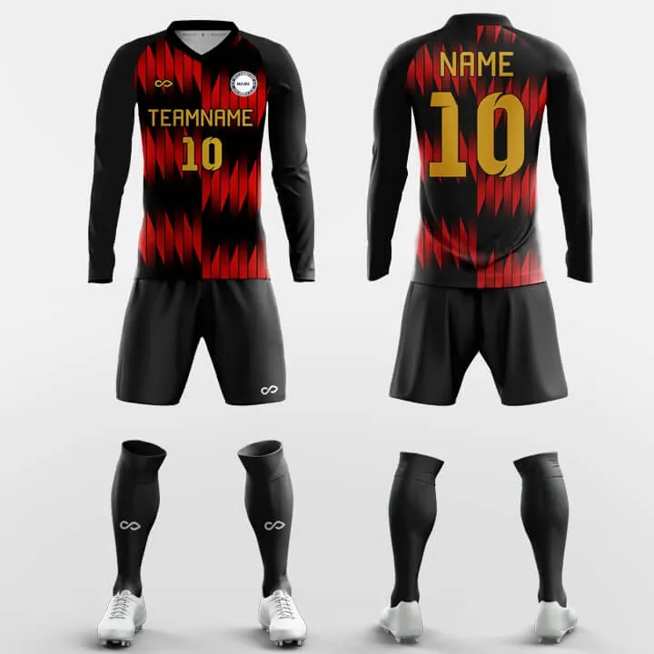 Fire - Custom Club Soccer Uniforms Long Sleeve Sublimated