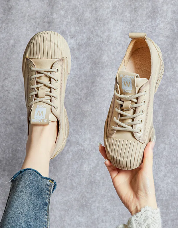 Four Season Casual Leather Sneakers for Women