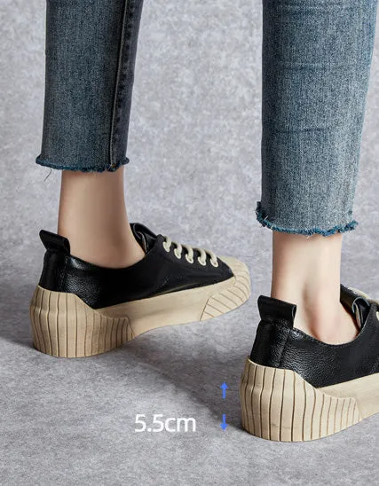 Four Season Casual Leather Sneakers for Women