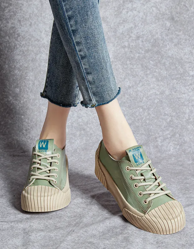 Four Season Casual Leather Sneakers for Women