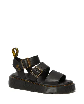 GRYPHON QUAD BLACK PISA SANDAL