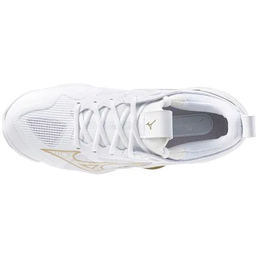 Mizuno Wave Momentum 3 - Women's Volleyball Shoe - White-Gold