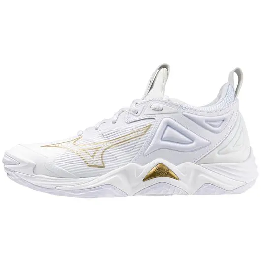 Mizuno Wave Momentum 3 - Women's Volleyball Shoe - White-Gold