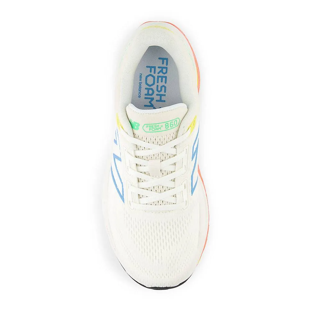 New Balance Fresh Foam X 860 v14 Wide (Womens) -  Sea salt with gulf red and coastal blue