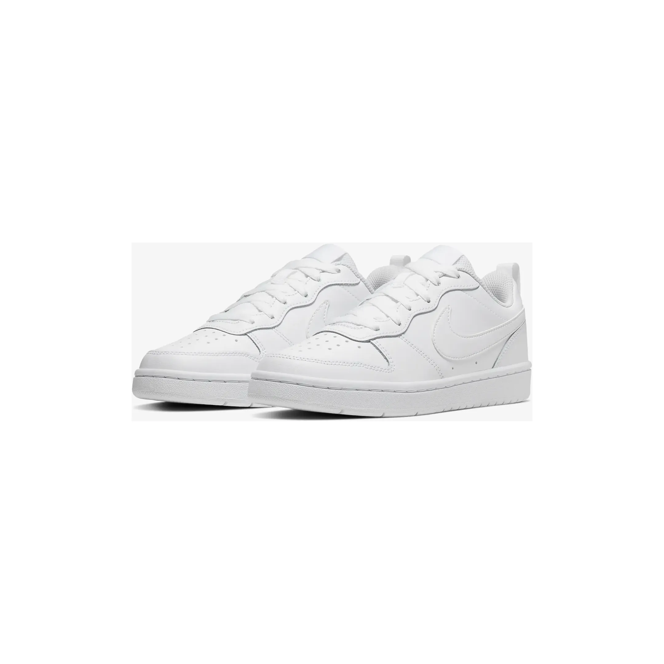 Nike Kid's Court Borough Low 2 Shoes - All White