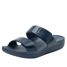 Orbyt Navy Gloss Sandal