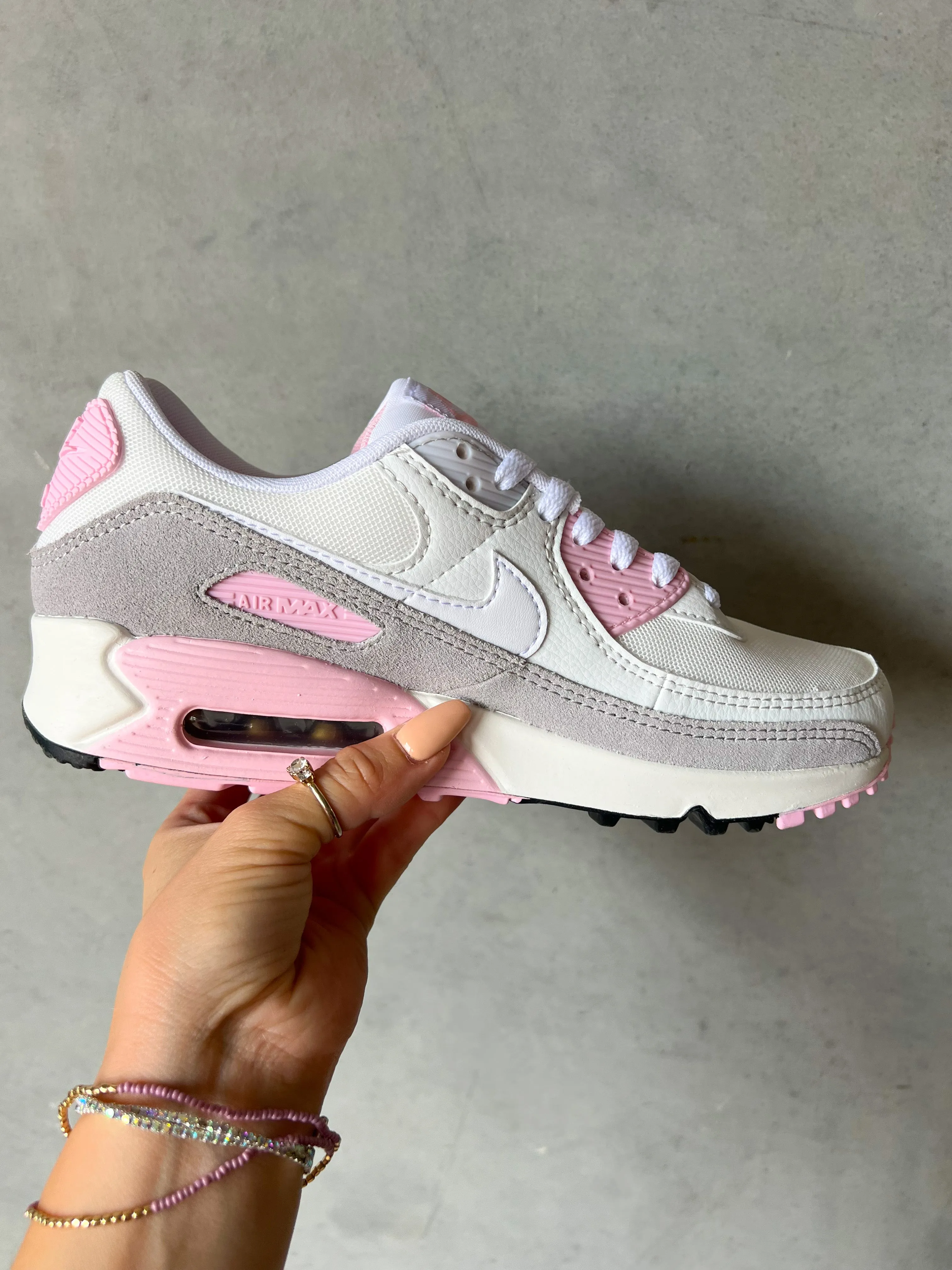 Pink Swarovski Womens Nike Air Max 90