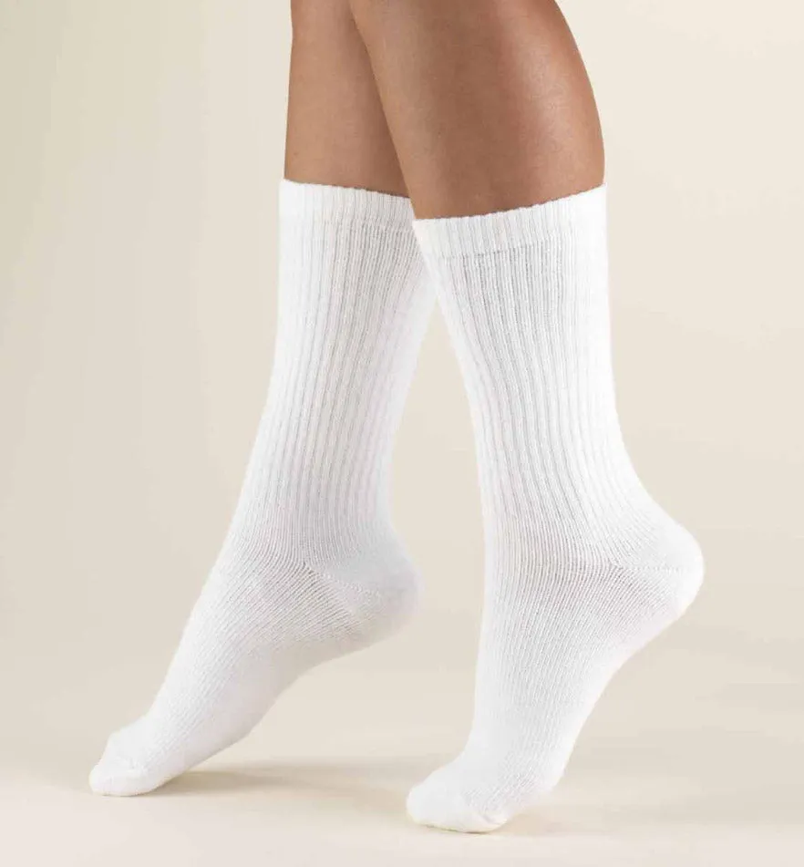 Second Skin Men's 15-20 mmHg Crew Length Athletic Socks