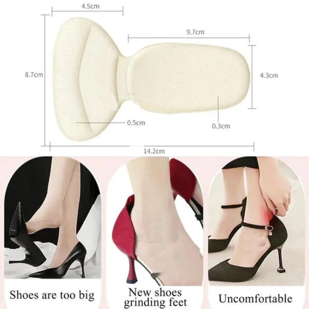 Soft T Shape High Heel Grips Liner Shoes Insert Pad - 1 Pair