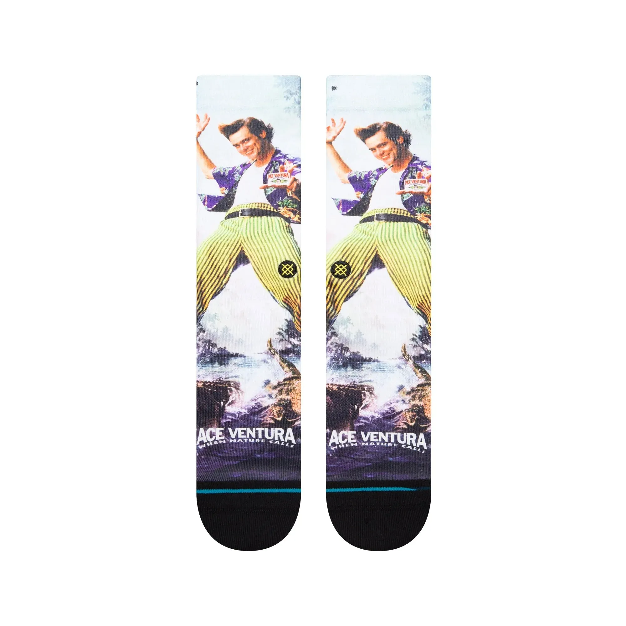 Stance Ace Ventura When Nature Calls Crew Socks - Black