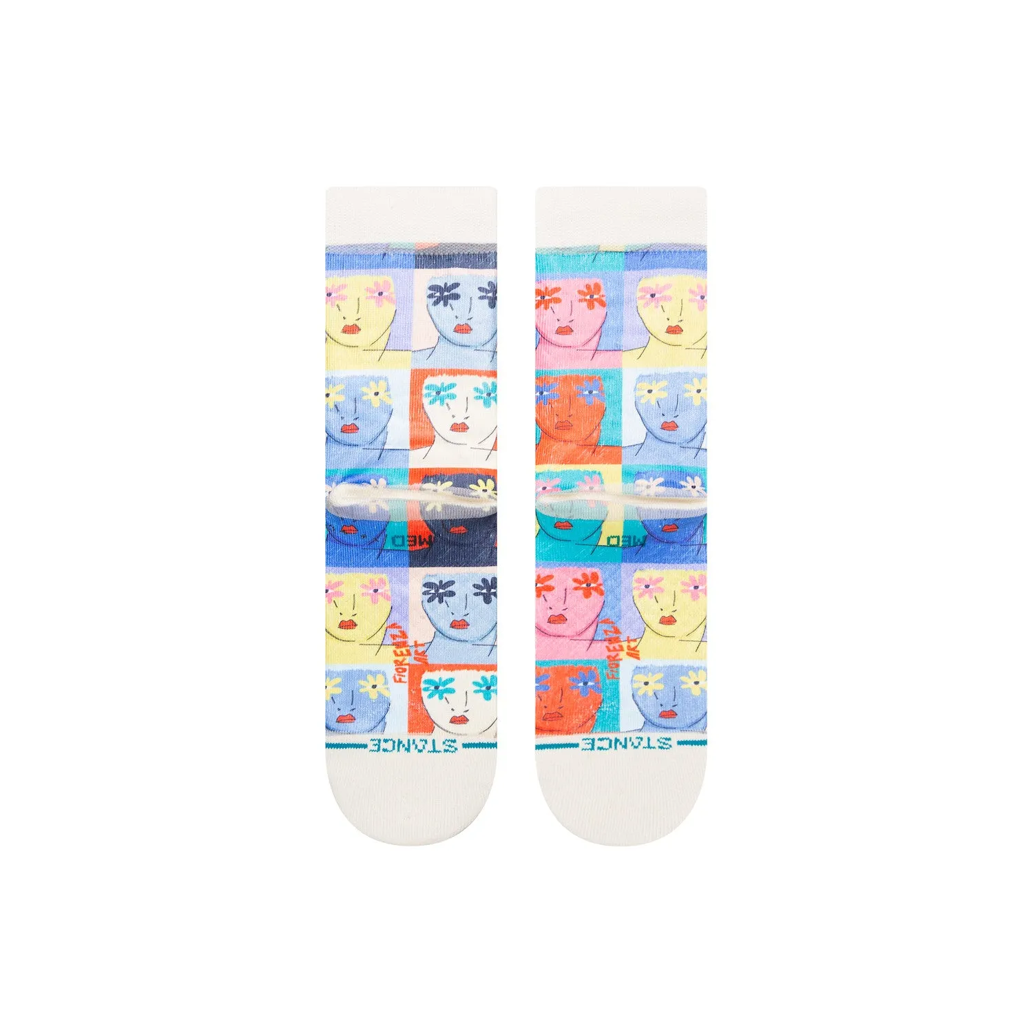 Stance Flower Faces Crew Sock