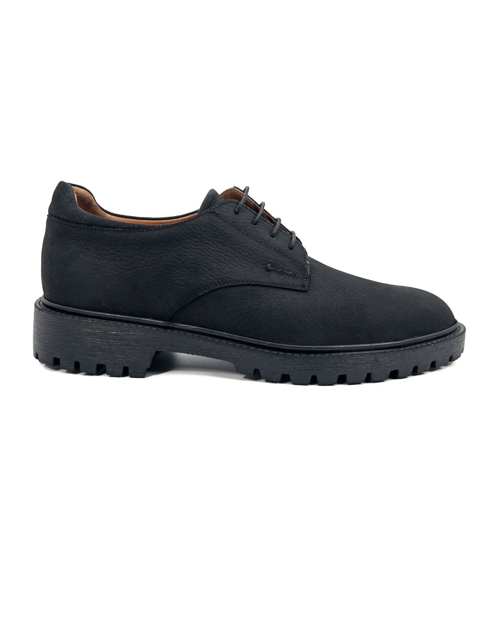 T-Assos Black Genuine Nubuck Leather Men's Casual Shoes