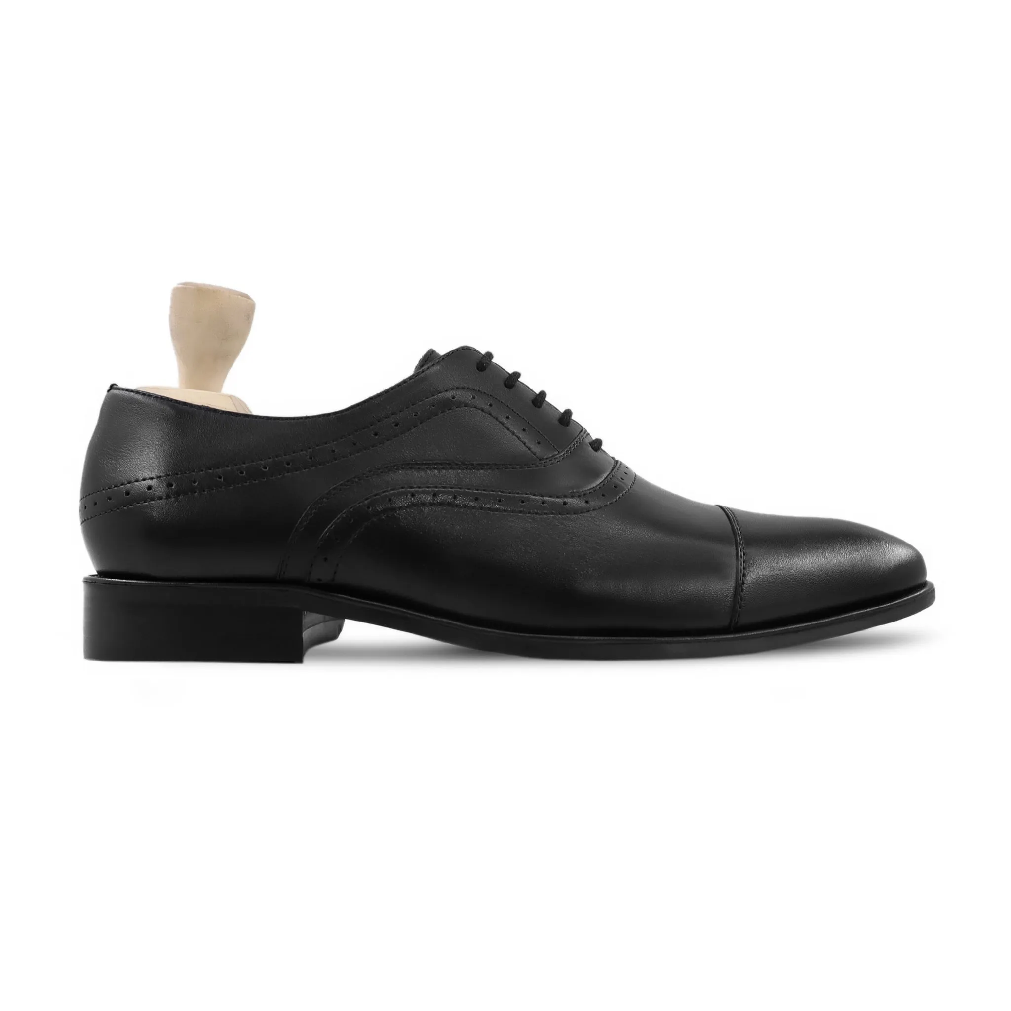 Taro - Men's Black Calf Leather Oxford Shoe