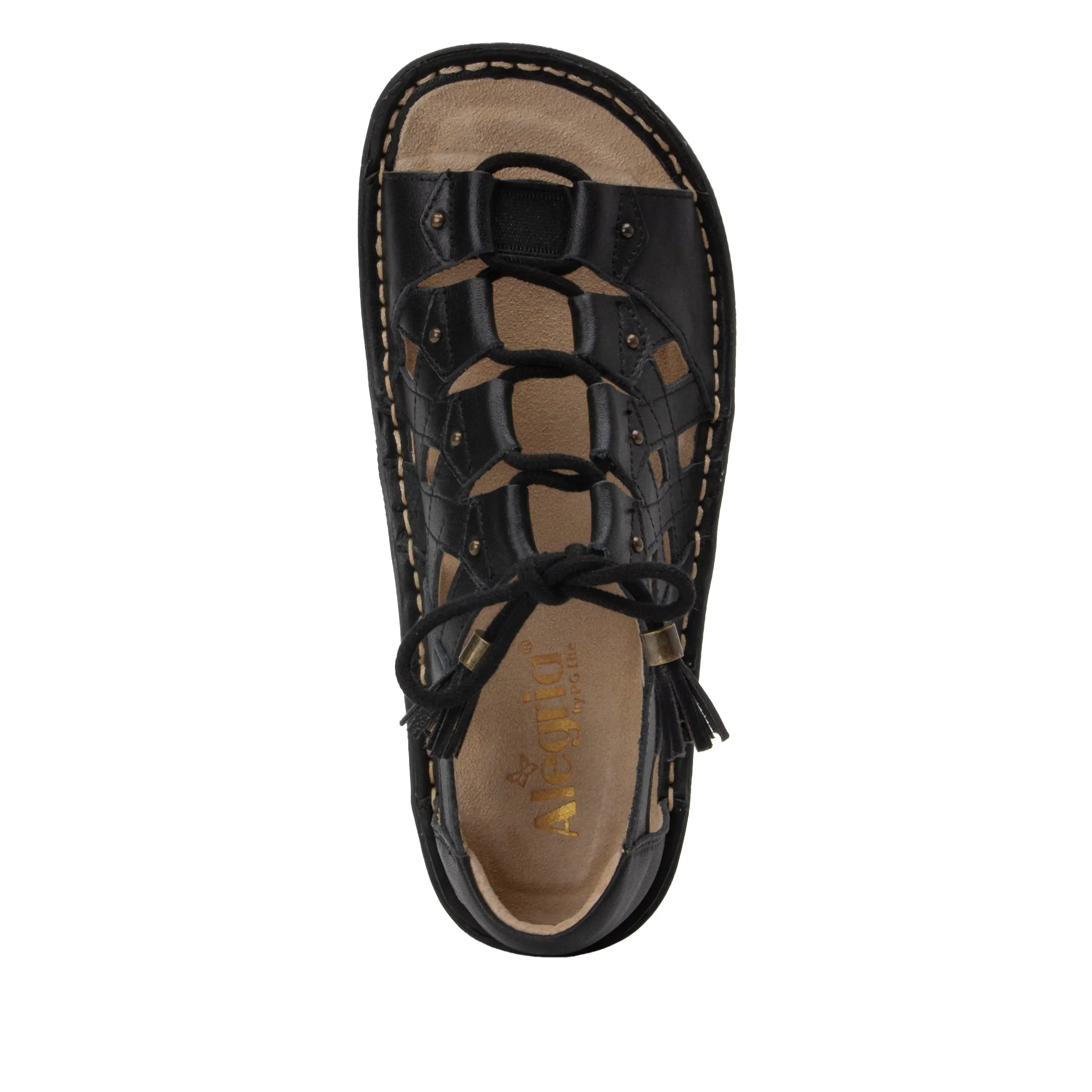 Valerie Black Burnish Sandal