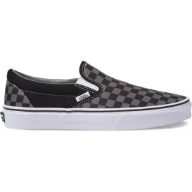 Vans Unisex Classic Slip On Checkerboard Shoes - Black / Pewter