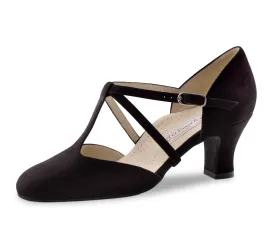 Werner Kern, Merle, Black Goat Suede, 6cm Heel