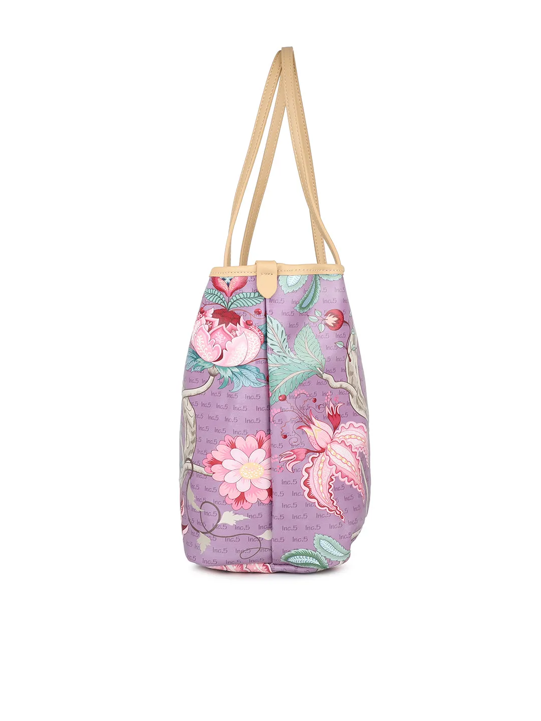 Women Purple Printed Shoulder Bag